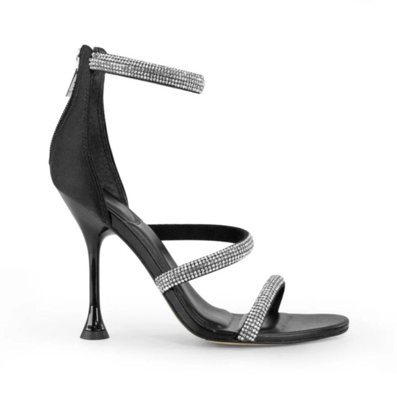 MARC FISHER $160 Women’s Carita Ankle Jeweled Strap Heeled Sandals Size 8.5 NEW - Picture 2 of 7